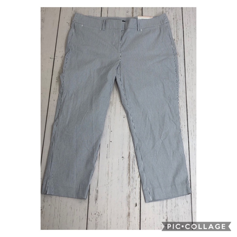 🆕 Ann Taylor Signature Crop Length Striped Pants